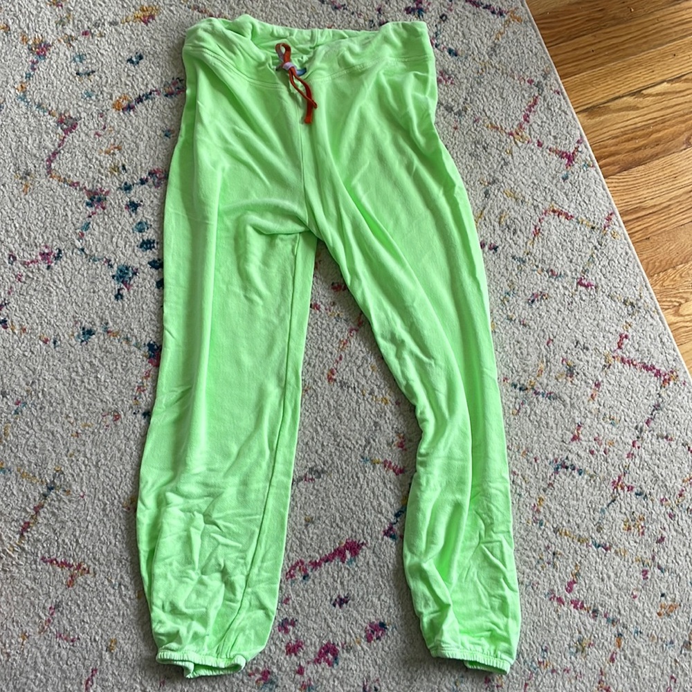 Neon green Sundry sweatpants